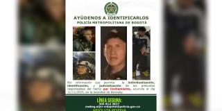 Cartel de personas buscadas en Bogotá