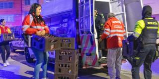 Foto de personal de la Secretaría de Gobierno en un operativo