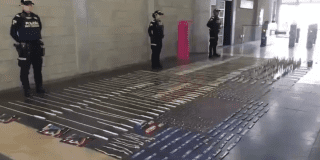 Imagen de la pólvora incautada