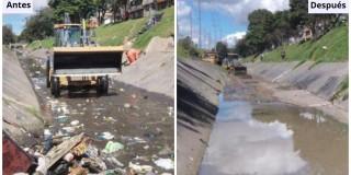 Foto que muestra el canal Ángeles en Bogotá 