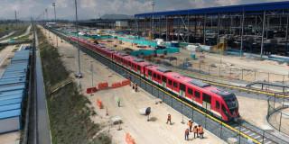 Foto de un tren del Metro de Bogotá