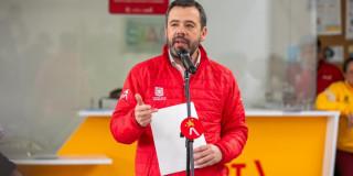 Alcalde Carlos Fernando Galán, en el evento de 'Conexión Social, Bogotá me conecta'