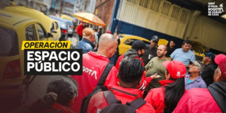 Imagen de la pieza gráfica que muestra funcionarios del Distrito en operativo de recuperación