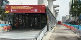 Foto de estación temporal Av Jiménez.