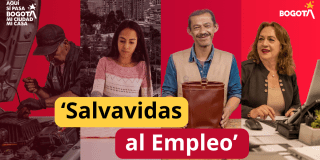 Imágen del programa 'Salvavidas al Empleo' Bogotá subsidio o apoyo a empresas para salario mínimo.