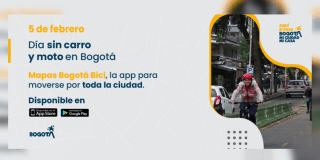 Imagen de la pieza gráfica que promociona el Día sin carro y moto