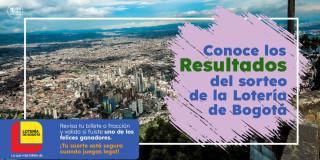 Pieza gráfica sobre la Lotería de Bogotá 