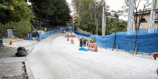 Foto de un frente de obra en Bogotá