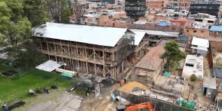 Foto que muestra obras en el Complejo Hospitalario San Juan de Dios en Bogotá