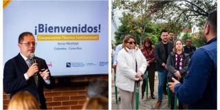 Foto de visita de delegación internacional