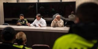 Reunión del programa Goles en Paz, antes del partido Santa Fe - Nacional