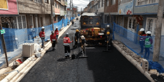 Imagen de una obra vial en Bogotá