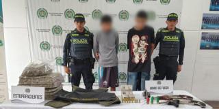 Dos capturados con el material incautado