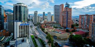 Foto panorámica de la ciudad de Bogotá, Colombia