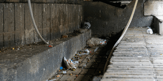 Foto de un lugar con basura en Bogota´