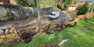 Carretera de Cundinamarca afectada por la temporada de lluvias 