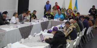 Funcionarios reunidos en Comité de Seguimiento y Garantía Electoral