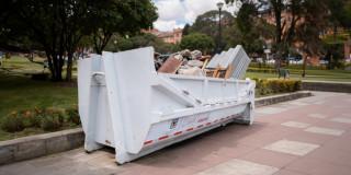 Foto que muestra un Ecopunto ubicado en Bogotá