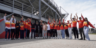 Imagen de deportistas del Equipo Bogotá listos para arrancar temporada