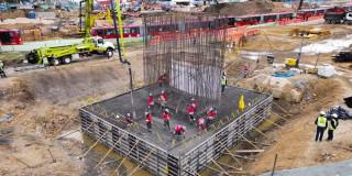 Foto de una obra del IDU