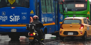 Imagen de lluvias en Bogotá