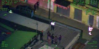 Capturados, a través de la imagen del helicóptero Halcón de la Policía