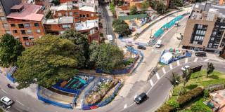 Foto de obras en la calle 45 