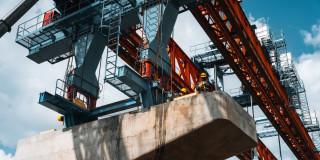 Foto de un frente de obra del Metro de Bogotá