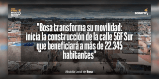 Imagen de la pieza gráfica de la Alcaldía Local de Bosa 