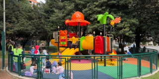 Foto de un parque renovado en Bogotá localidad de Suba