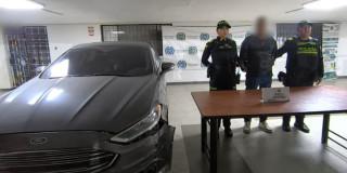 Hombre capturado y carro recuperado