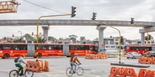 Foto de una vía de Bogotá