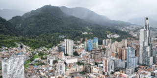 Foto panorámica de Bogotá
