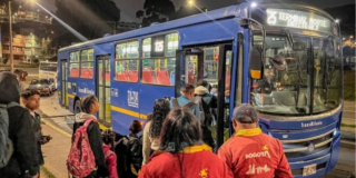 Foto de funcionarios del Distrito en operativo de seguridad