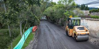 Foto de frente de obra de la UMV. 