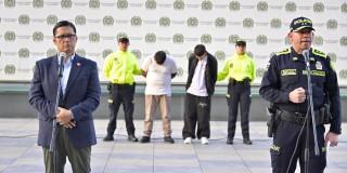 Dos de los capturados de la banda 'Los Pumas'.