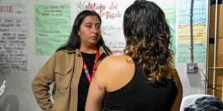 Foto conmemoración 8 M en la URI de Puente Aranda