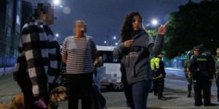 Foto del operativo de seguridad en Tunjuelito, al sur sur de Bogotá 