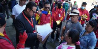 Foto de una jornada de atención impuestos y trámites en Bogotá.