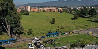 Foto aérea de los predios en Suba para Multicampus Universitario.