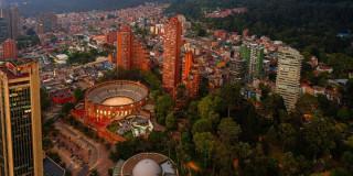 Foto de la panorámica de Bogotá en el Centro Internacional.