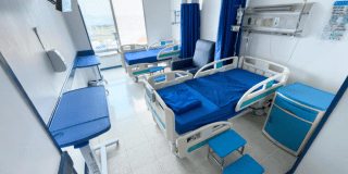 Foto de un cuarto de un hospital de Bogotá