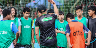 Foto de una escuela de fútbol
