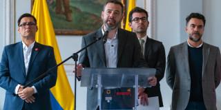 Alcalde Galán en rueda de prensa 