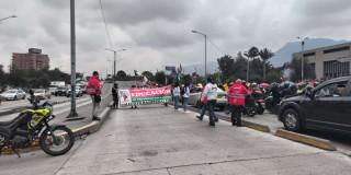 Foto de una manifestación en Bogotá