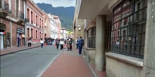 Foto de manifestaciones en Bogotá 