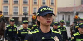 Uniformada durante anuncio de despliegue de policías para la Semana Santa.