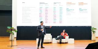 Secretario de Seguridad en su intervención en la audiencia pública de rendición de cuentas.