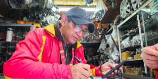 Foto de funcionarios del Distrito en operativo de seguridad