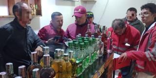 Entidades durante operatio en bares en Engativá.